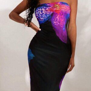 🌺 Elegant Strapless Mermaid Dress 🌺